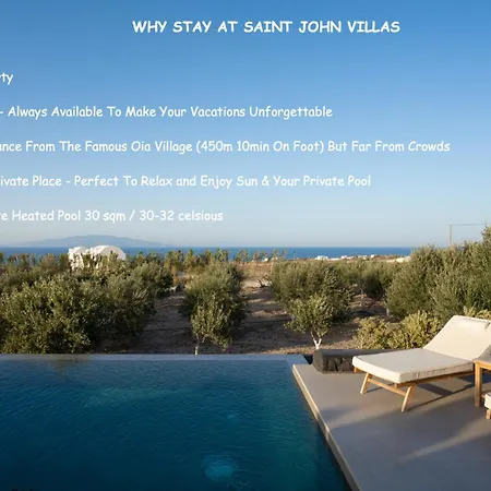 Apartment Saint John Oia-villas With Private Heated Pool Oia (Santorini)